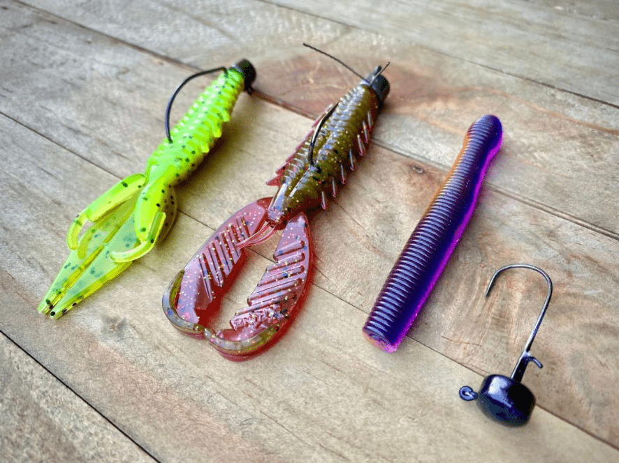 X Zone Lures, NED RIG HEAD GREEN PUMPKIN